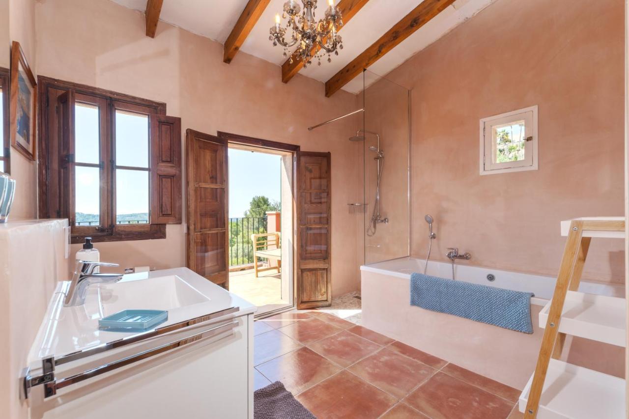 Wunderschoene Ruhige Finca Mit Pool In Galilea Galilea  Eksteriør billede